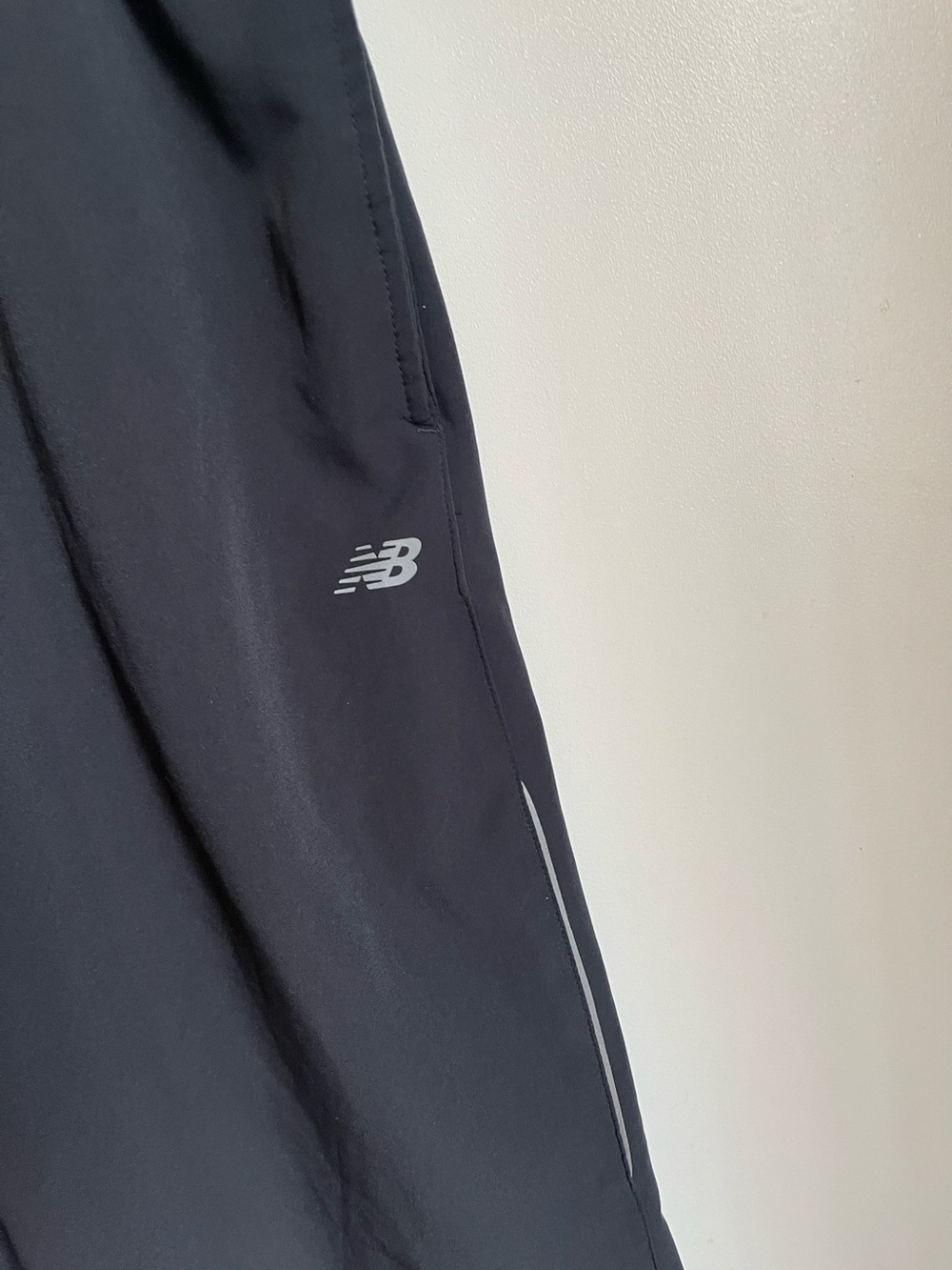 New Balance Dark Grey Jogger Pants with Reflective Accents